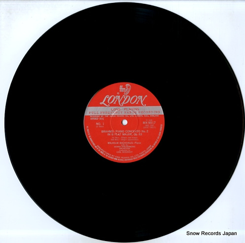 BACKHAUS, WILHELM brahms; piano concerto no.2 in b flat major, op.83 MX9017M