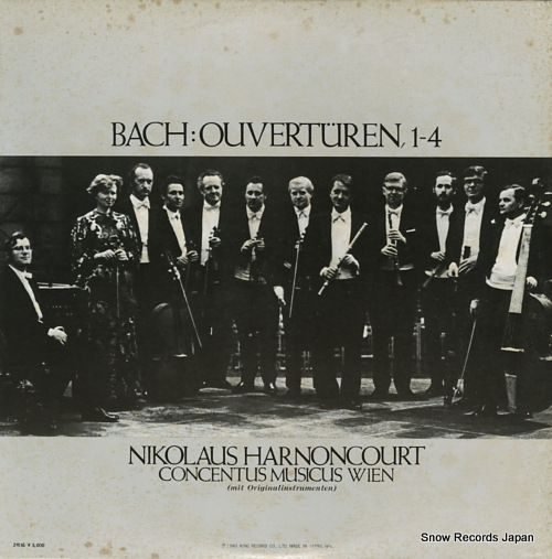HARNONCOURT, NIKOLAUS bach; ouverturen 1-4 K15C-9050/1