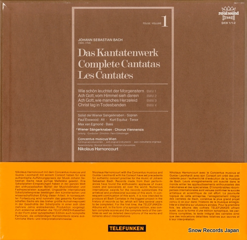 HARNONCOURT, NIKOLAUS bach; complete cantatas vol.1 6.35027/1-2(ISKW11/2)/SKW1/1-2