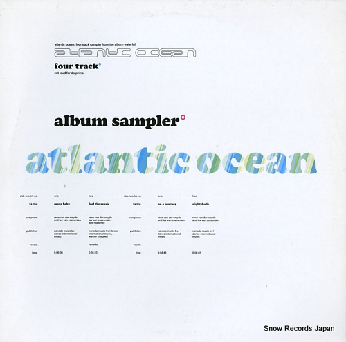 ATLANTIC OCEAN album sampler BLOCSAM1 - front cover