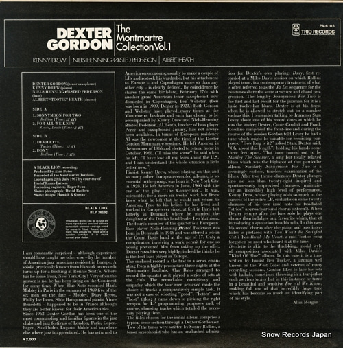 GORDON, DEXTER the montmartre collection vol.1 PA-6105