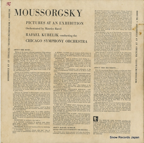 KUBELIK, RAFAEL mussorgsky-ravel; pictures at an exhibition MG50000