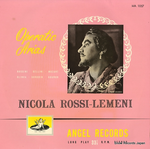 ROSSI-LEMENI, NICOLA operatic arias HA1057 - front cover
