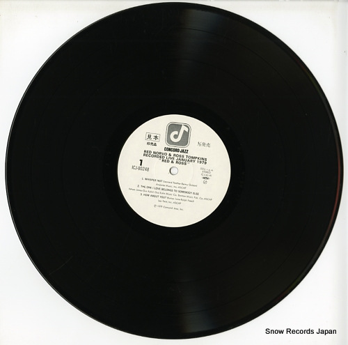 NORBO, RED, AND ROSS TOMPKINS recorded live january 1979 ICJ-80248