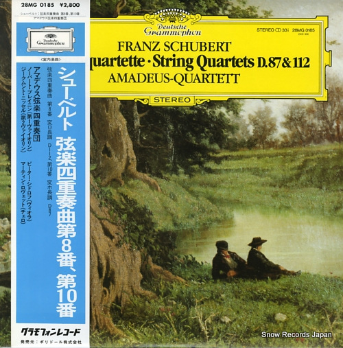 AMADEUS QUARTETT schubert; streichquartett nr.10 es-dur d.87 28MG0185