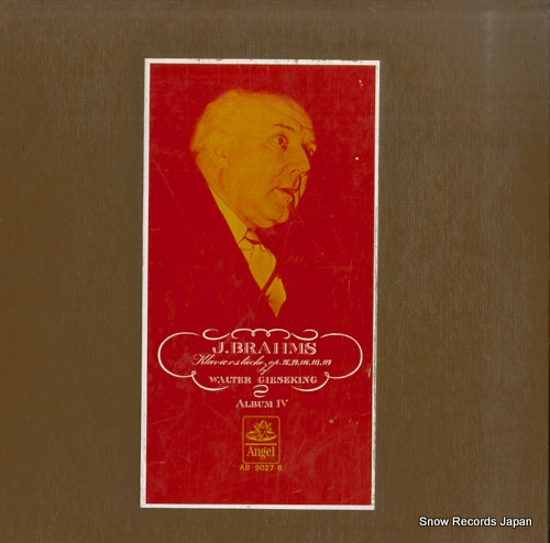 GIESEKING, WALTER brahms; klavierstucke AB-9027.8