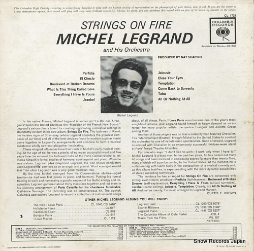 LEGRAND, MICHEL strings on fire CL1725