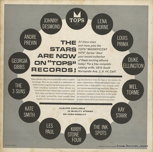 TOPS ALL-STAR ORCHESTRA all time favorites L1514