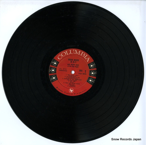 COLE, BUDDY organ moods in hi-fi CL874