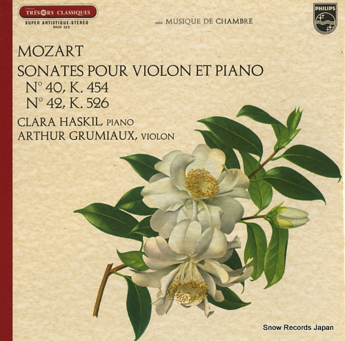 HASKIL, CLARA mozart; sonates pour violon et piano no.40, no.42 6500323