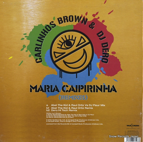 BROWN, CARLINHOS, AND DJ DERO maria caipirinha(remixes) VLMX1712-3 - back cover