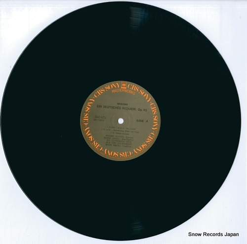 WALTER, BRUNO brahms; ein deutsches requiem 15AC672
