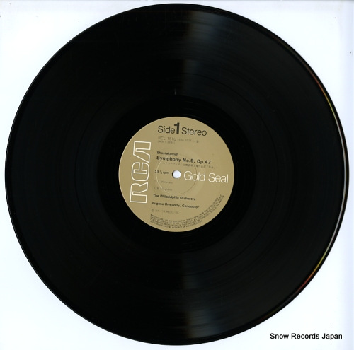 ORMANDY, EUGENE shostakovich; symphony no.5 op.47 RCL-1510