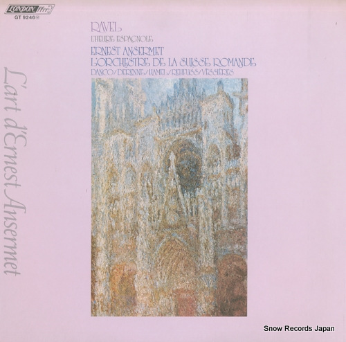 ANSERMET, ERNEST ravel; l'heure espagnole (complete) GT9246 - front cover