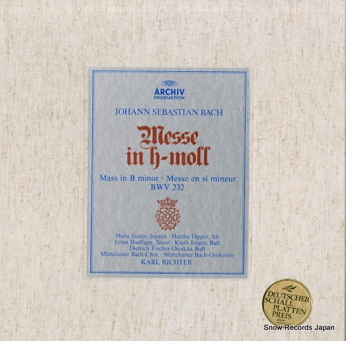 RICHTER, KARL bach; messe in h-moll bwv 232 2710001/198190-2