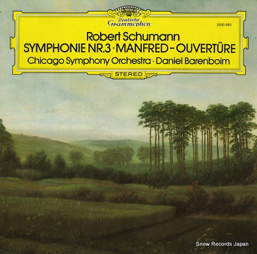 BARENBOIM, DANIEL schumann; symphonie nr.3, manfred-ouverture 2530940