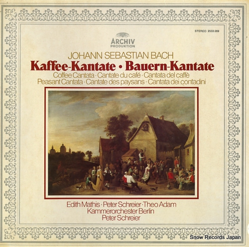 SCHREIER, PETER bach; kaffee-kantate / bauern-kantate 2533269 - front cover