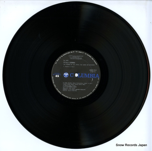 SMETACEK, VACLAV orff; catulli carmina 45CX-23-S