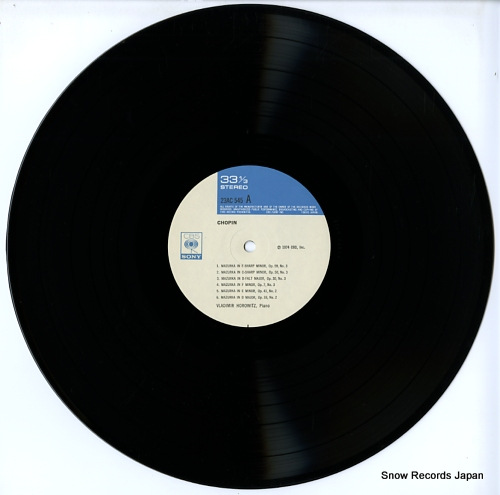 HOROWITZ, VLADIMIR new recordings of chopin 23AC545