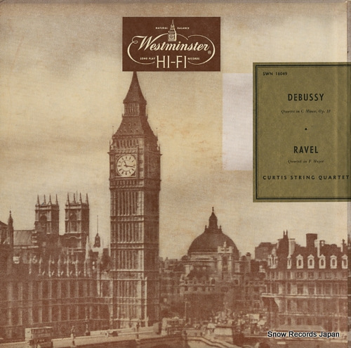 CURTIS STRING QUARTET debussy; quartet in g minor, op.10 SWN18049 - back cover
