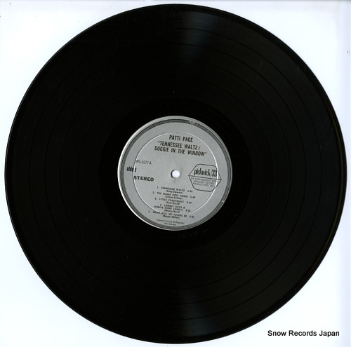PAGE, PATTI tennessee waltz SPC-3277 - disc