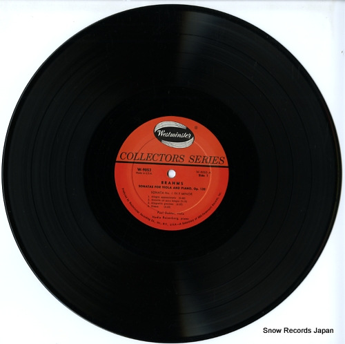 DOKTOR, PAUL brahms; two sonatas, op.120 W-9053 - disc