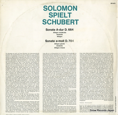  solomon spielt schubert E80651