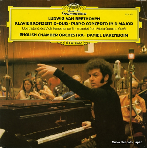 BARENBOIM, DANIEL beethoven; konzert fur klavier und orchester d-dur 2530457