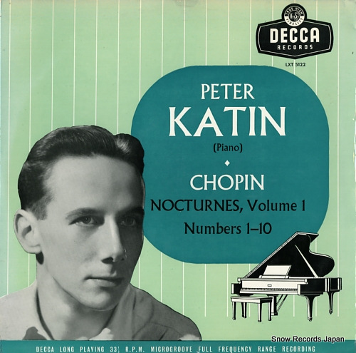 KATIN, PETER chopin; nocturnes volume1 numbers1-10 LXT5122
