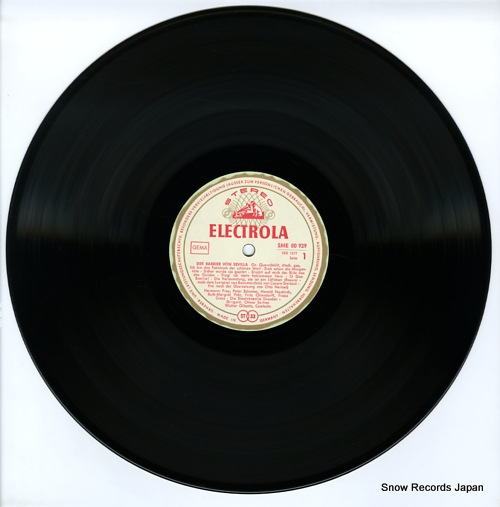 SUITNER, OTMAR rossini; der barbier von sevilla SME80929 - disc