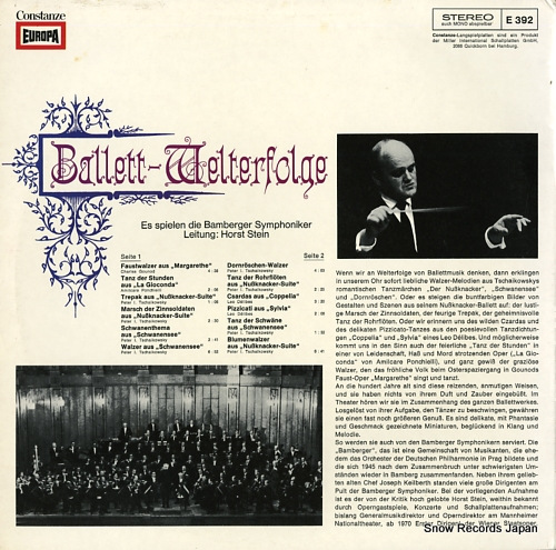 STEIN, HORST ballett-walter folge E392