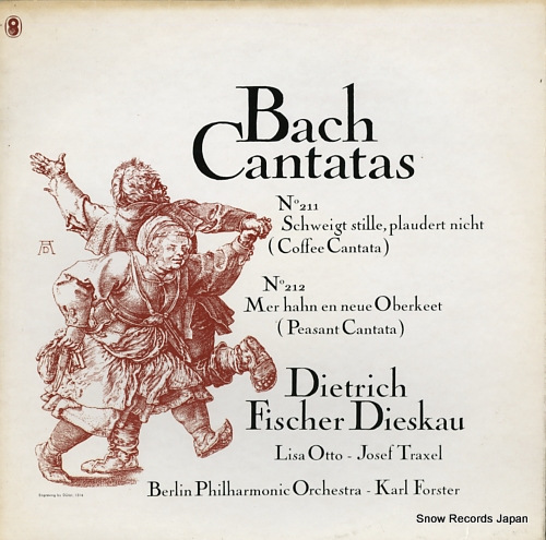 FISCHER-DIESKAU, DIETRICH bach; cantatas nos211 & 212 TP720 - front cover
