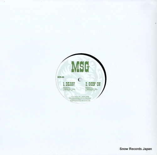 SPINDERELLA / MSG seacret weapon / dejav + gpom' on FAPR-88 - back cover