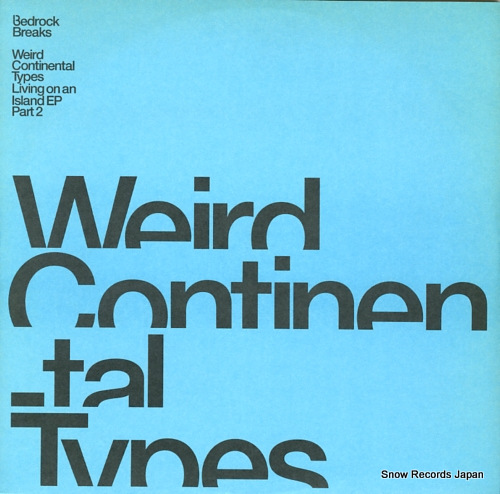 WEIRD CONTINENTAL TYPES living on an island BB08R - front cover