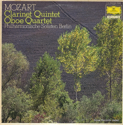 PHILHARMONISCHE SOLISTEN BERLIN mozart; clarinet quintet in a major k.581 MGX7059