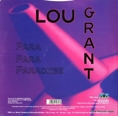 GRANT, LOU para para paradise TRD1482
