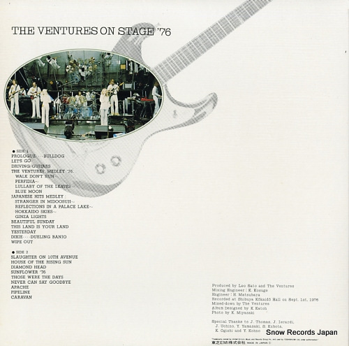 VENTURES, THE on stage '76 LLS-80716
