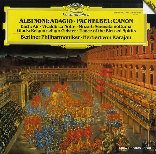 KARAJAN, HERBERT VON albinoni; adagio / pachelbel; canon 28MG0735