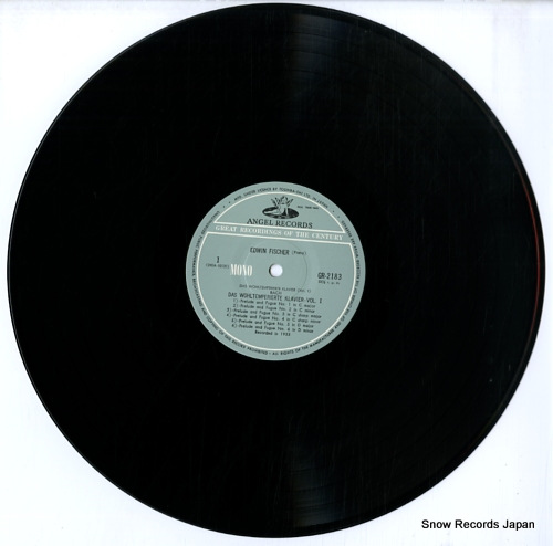 FISCHER, EDWIN bach; das wohltemperierte klavier vol.1 GR-2183