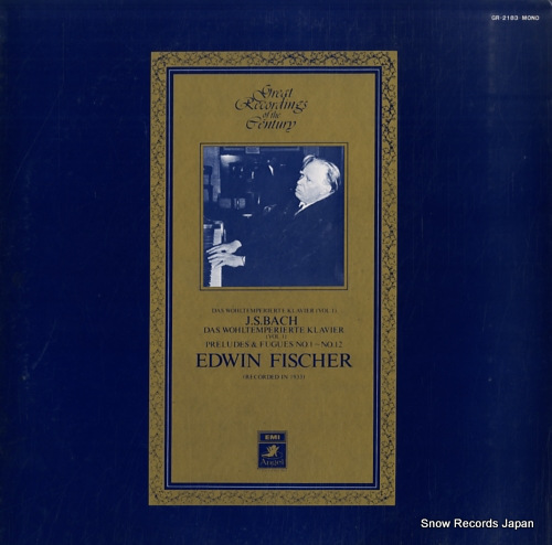 FISCHER, EDWIN bach; das wohltemperierte klavier vol.1 GR-2183