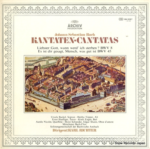 RICHTER, KARL bach; cantatas MA5067