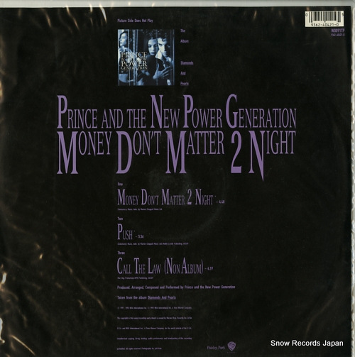 PRINCE money don't matter 2 night W0091TP/9362-40421-0