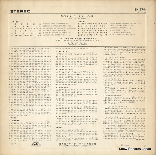 CHARLES, RAY ray's moods SH274