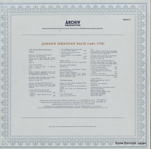 RICHTER, KARL bach; kantaten.cantatas 1198477 / 198477