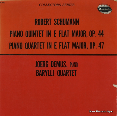 DEMUS, JOERG / BARYLLI QUARTET schumann; piano quintet in e flat major, op.44 W-9045