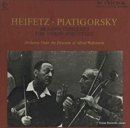 HEIFETZ, JASCHA / GREGOR PIATIGORSKY brahms; concerto for violin and cello LDS-2513