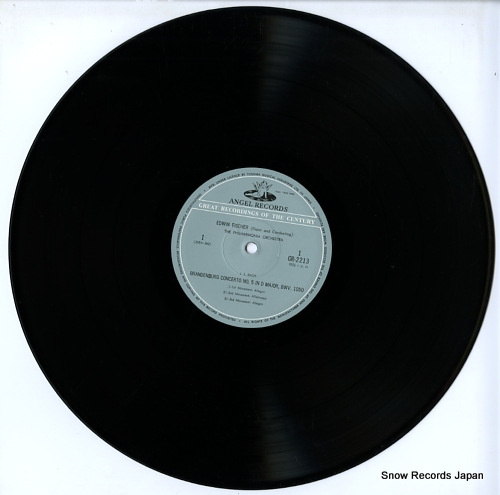 FISCHER, EDWIN bach; brandenburg concerto no.5 in d major and no.2 in f major GR-2213