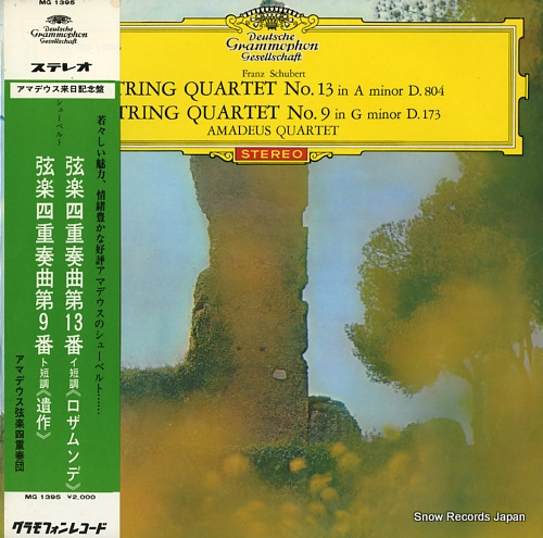 AMADEUS QUARTETT schubert; string quartet no.13, no.9 MG1395