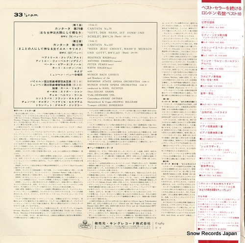 RICHTER, KARL bach; cantata no.079, bwv.79 and bwv.127 SLC1777(M)