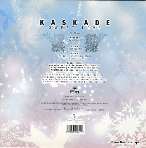 KASKADE sweet love OM-165SV